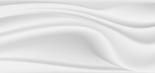 Abstract grey and white satin background.