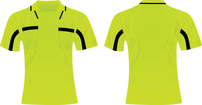 Soccer Referee Shirt. Vector Illustration