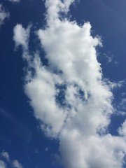 Obraz premium Beautiful clouds in blue sky, natural background