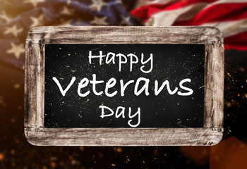 United States Flag. Veterans Day Concept