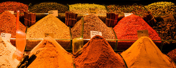 Spices at the Spice Market in Istanbul