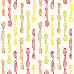 Seamless pattern with yarn