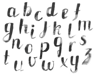 Vector Watercolor Alphabet