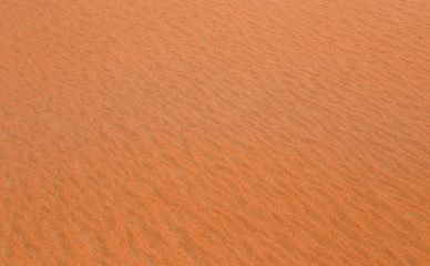 Background red desert sand in Dubai at sunset