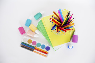 Several school items