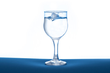 Glass with ice
