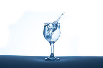 Glass with ice