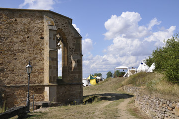 mittelalterlager an der beller kirche