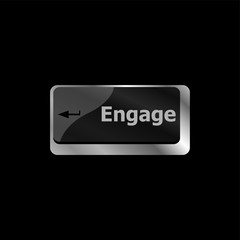 engage button on computer pc keyboard key