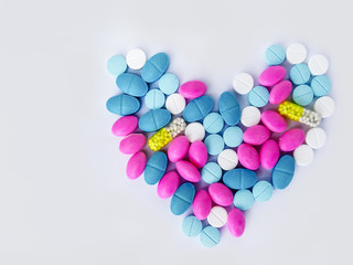 Pill, Capsule, Medicine, White Background, Directly Above