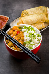 Chicken in sweet and sour sauce