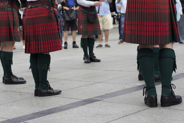 Fototapeta premium Scottish pipe band