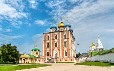 Fototapeta na wymiar Assumption Cathedral of Ryazan Kremlin in Russia
