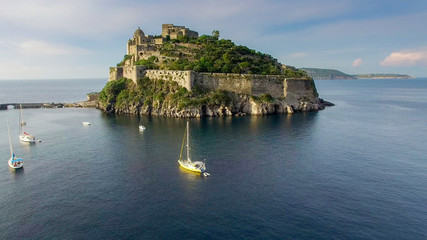 Naklejka premium Castle of Ischia in Italy