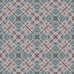 Seamless pattern of lines and squares. Overlay elements on top of each other.