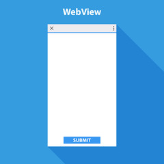 Mobile web view form for application.