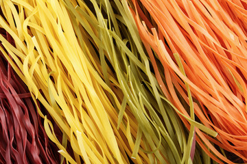 multicolored spaghetti background