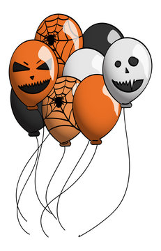 Spooky Halloween Themed Balloons