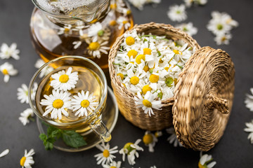 Cup of chamomile tea