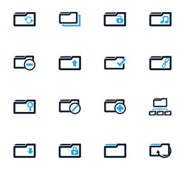 Folder icons set