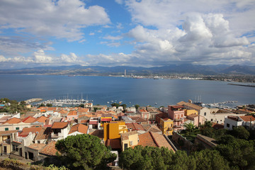 Fototapeta premium View to Milazzo on Sicily. Italy