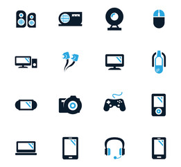 Gadget icons set
