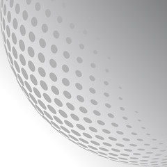 Vector abstract dotted background. Black and white halftone effect vector illustration.