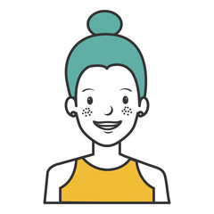 beautiful woman avatar character