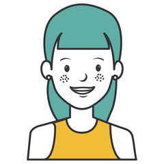 beautiful woman avatar character