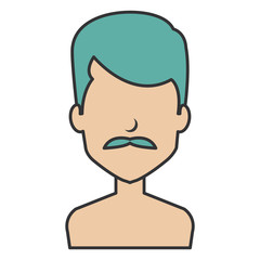 young man shirtless avatar character