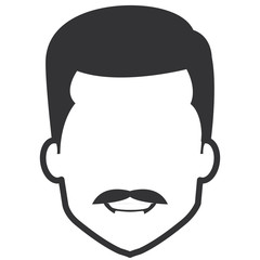 young man head avatar character