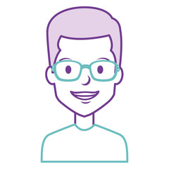 young man with glasses avatar character