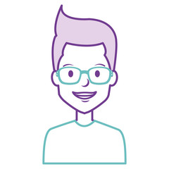 young man with glasses avatar character