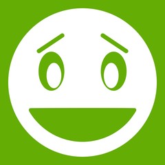 Confused emoticon green