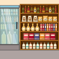 Supermarket sale stand icon vector illustration graphic design