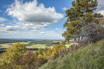 Fototapeta na wymiar Blick vom Hohenkarpfen im Landkreis Tuttlingen