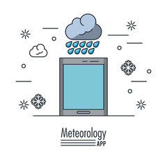 Weather meteorology app icon vector illustration graphic design