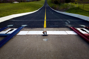Empty track of soap box derby