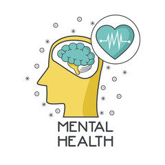 Mental health design icon vector illustration graphic design