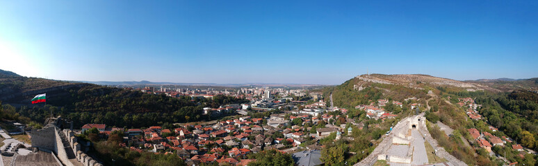 Fototapeta na wymiar Lovech aerial view panorama