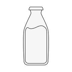 milk bottle icon image vector illustration design