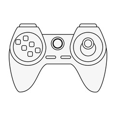 video game controller icon image vector illustration design