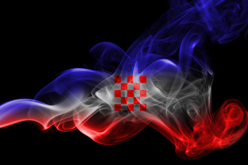 Croatia national smoke flag