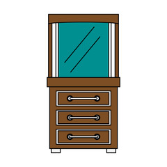 vanity furniture icon image vector illustration design