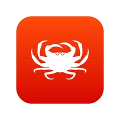 Crab icon digital red