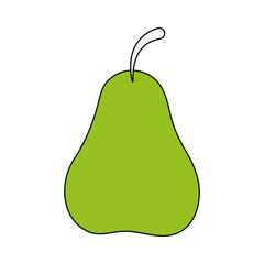 pear fruit icon image vector illustration design