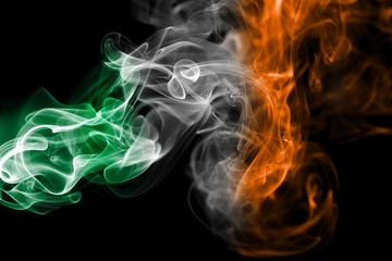 Ireland national smoke flag
