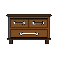 cabinet furniture icon image vector illustration design