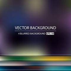Abstract Creative concept vector multicolored blurred background set. For Web and Mobile Applications, art illustration template design, business infographic and social media, modern decoration