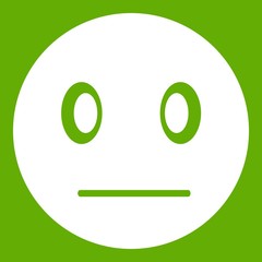 Suspicious emoticon green